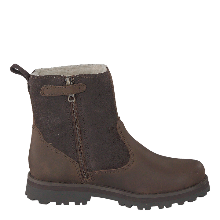 Courma Kid Warm Lined Boot Dark Brown