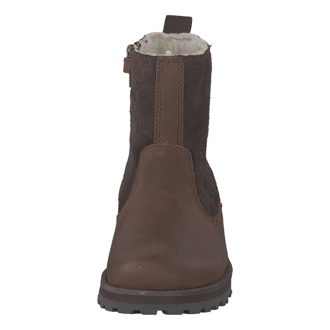 Courma Kid Warm Lined Boot Dark Brown