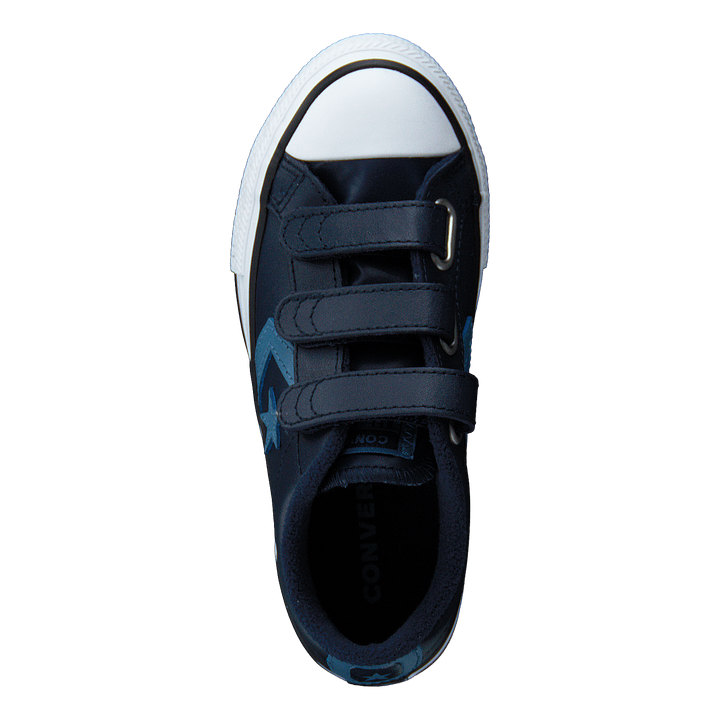 Star Player 3v Leather Ox Obsidian/aegean Storm/white