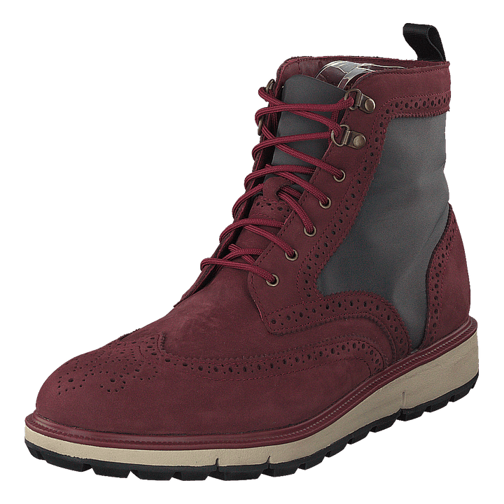 Motion Wing Tip Boot Cabernet/gray/black