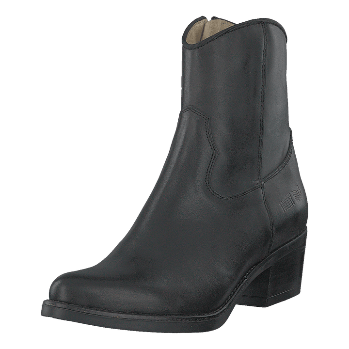 Mid Zip Boot Black