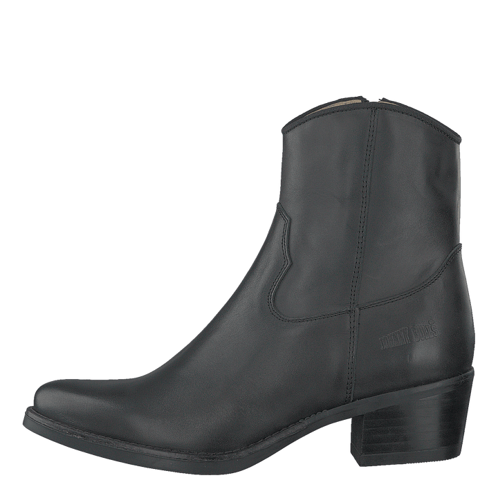 Mid Zip Boot Black