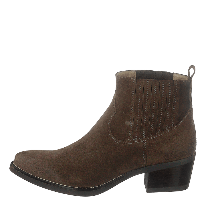 Mid Elastic Boot Taupe