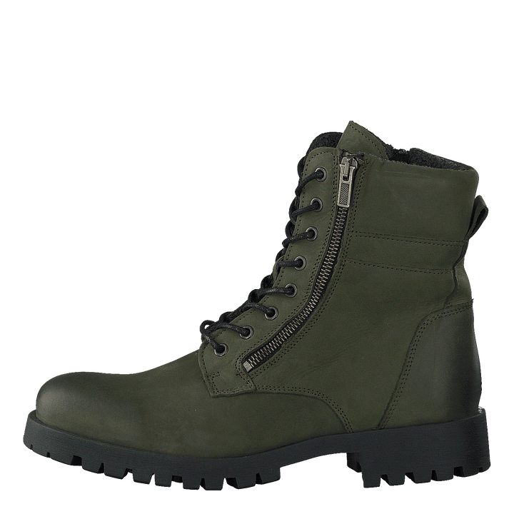 Biacollins Winter Leather Boot Army Green