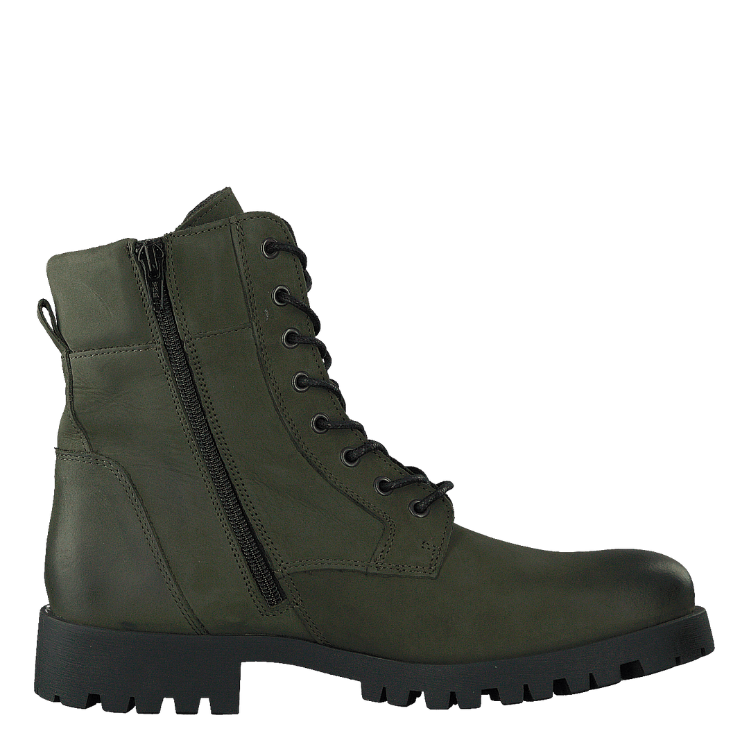 Biacollins Winter Leather Boot Army Green