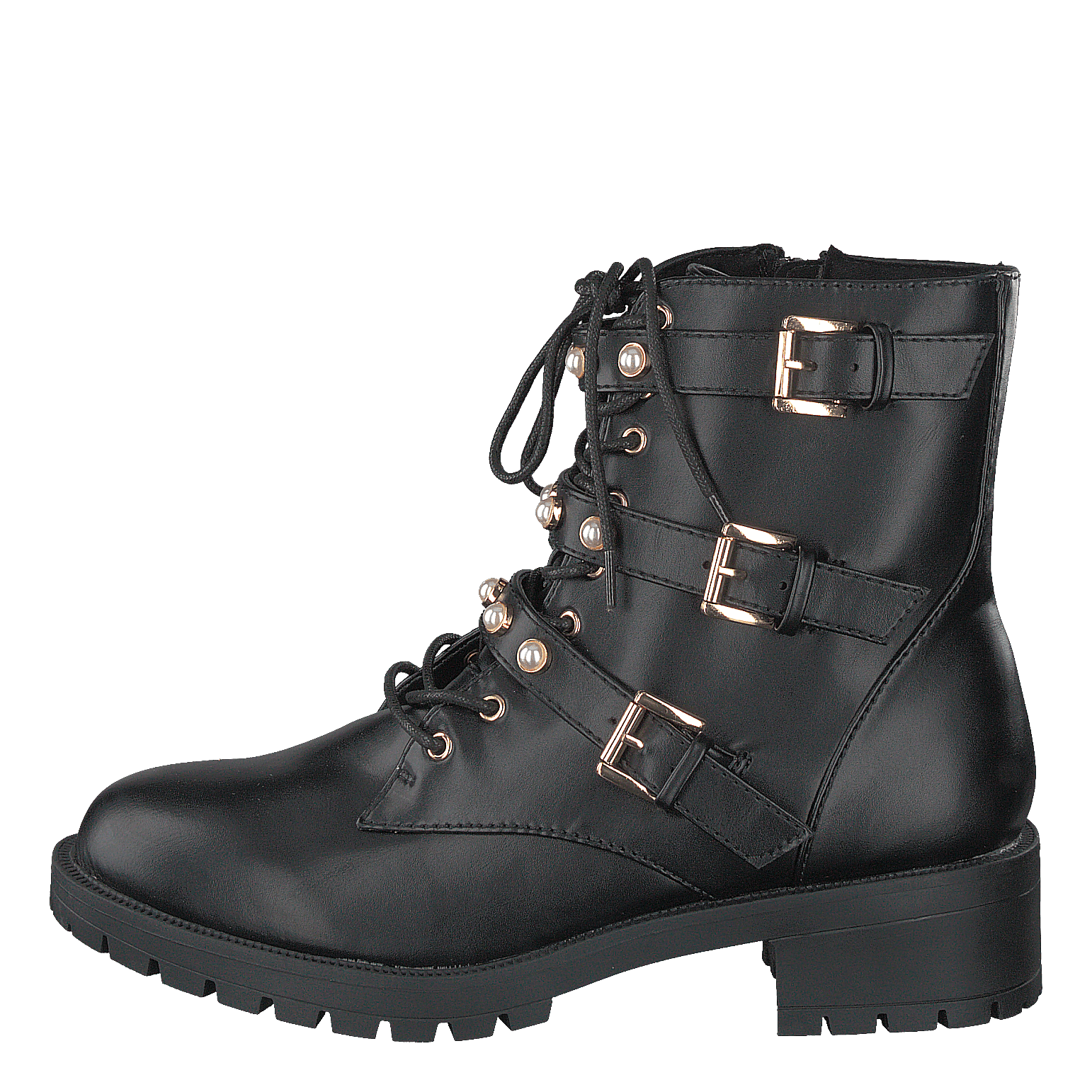 Bianco Biapearl Biker Boot Black Heppo
