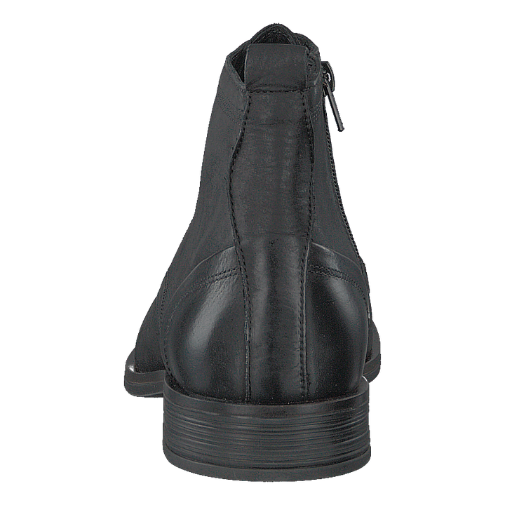 Biabyron Leather Lace Up Boot Black