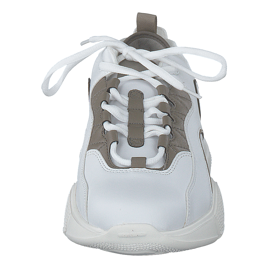 Loop Lacing Trainers White/grey