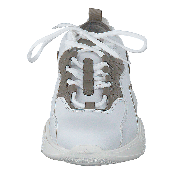 Loop Lacing Trainers White/grey