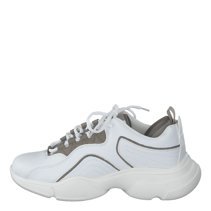 Loop Lacing Trainers White/grey