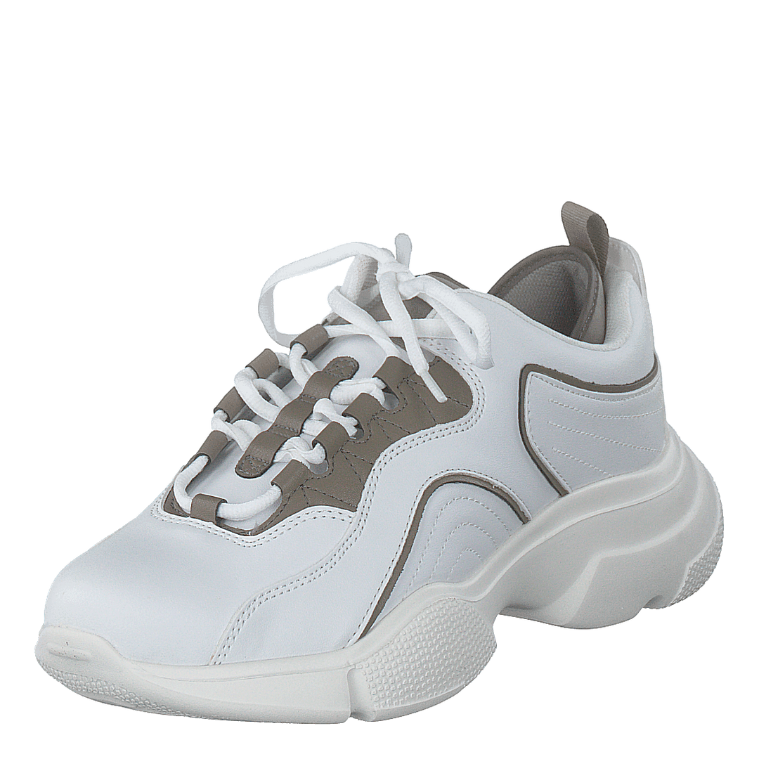 Loop Lacing Trainers White/grey
