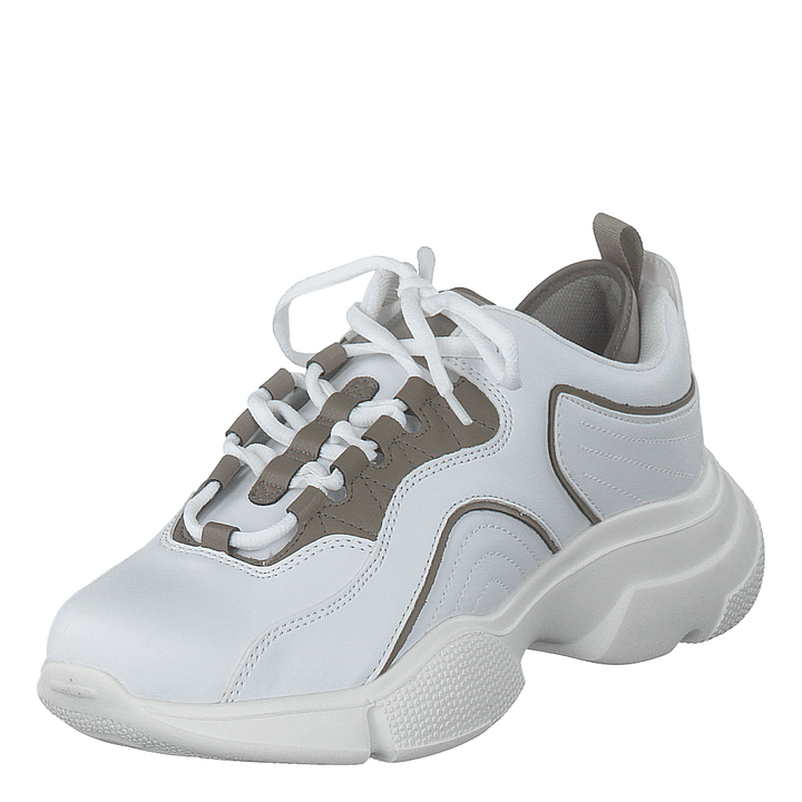 Loop Lacing Trainers White/grey
