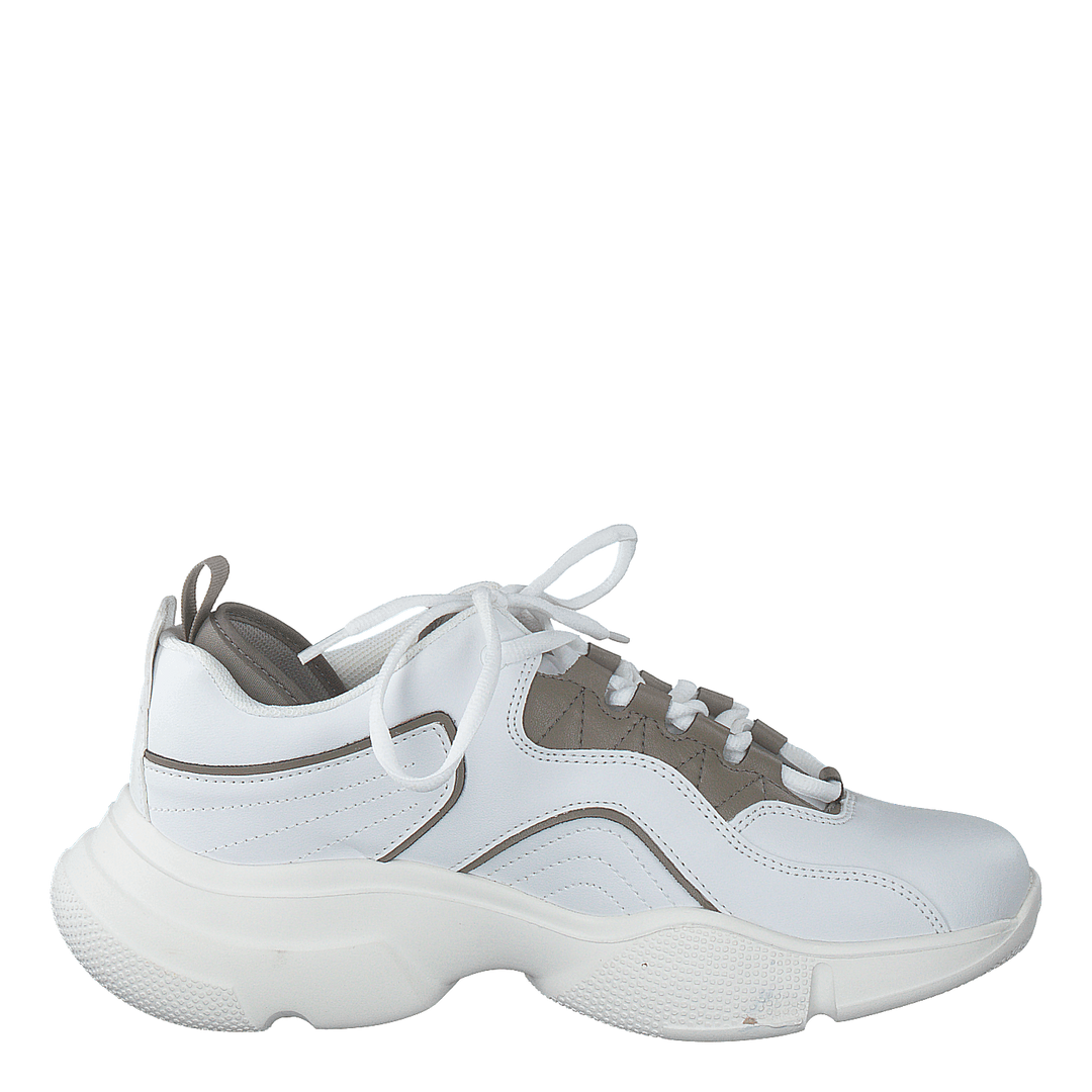 Loop Lacing Trainers White/grey