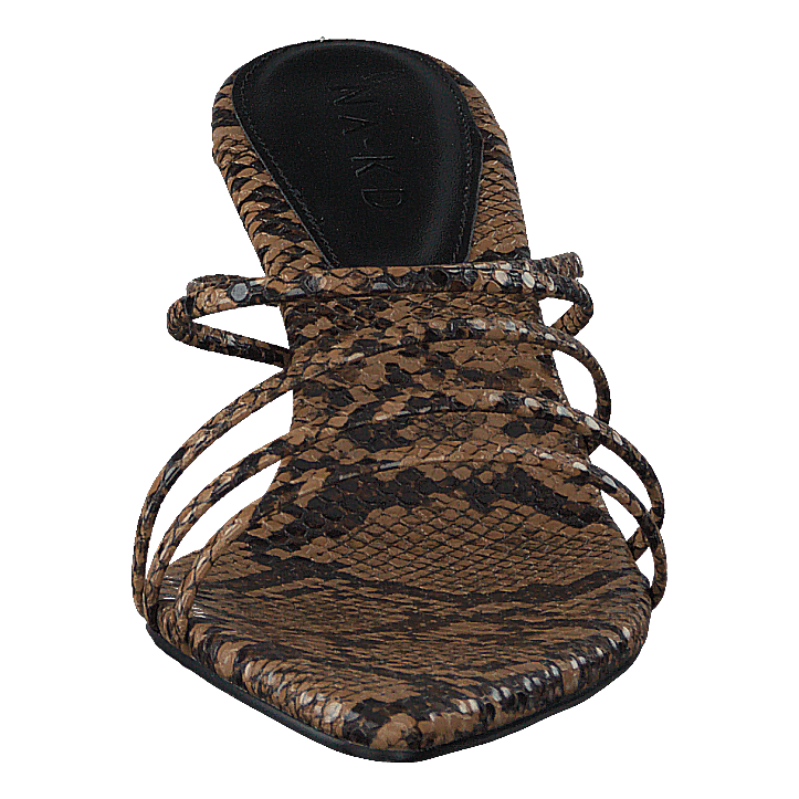 Strappy Pointy Sandals Snake