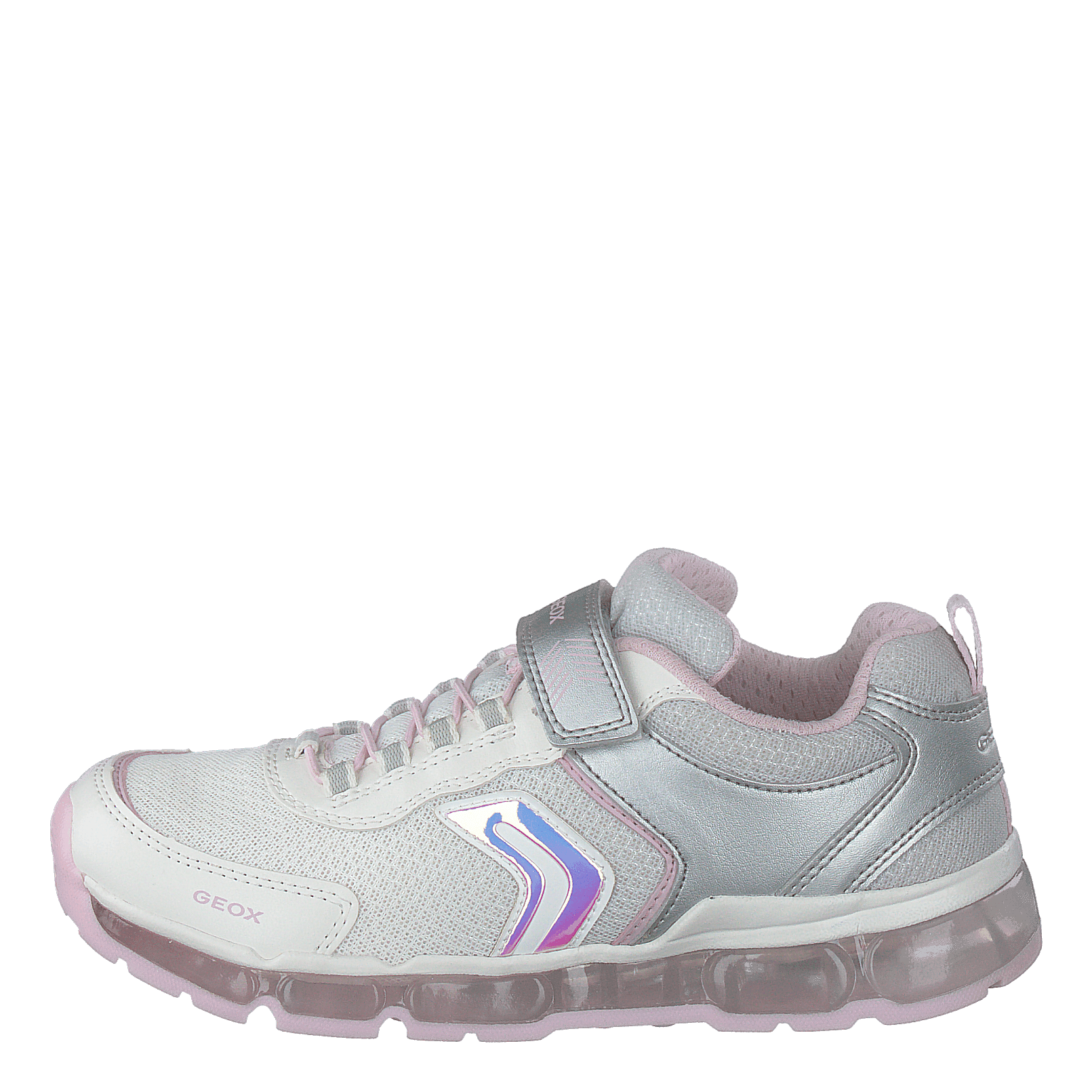Geox J Android Girl 7 Sneaker – Light-Up Velcro Kids Shoes With Breathable Rubber Sole - View #10