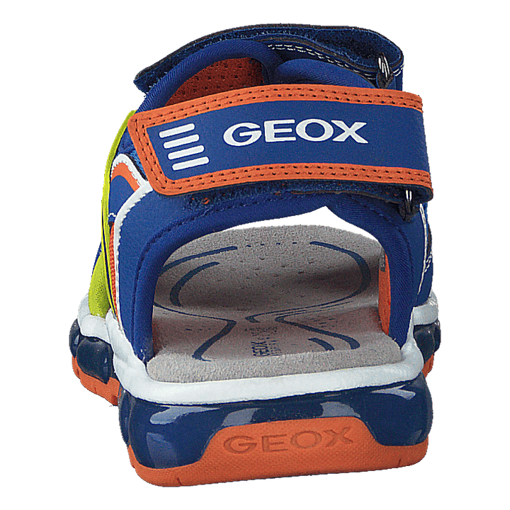 J Sandal Android Boy Royal/orange