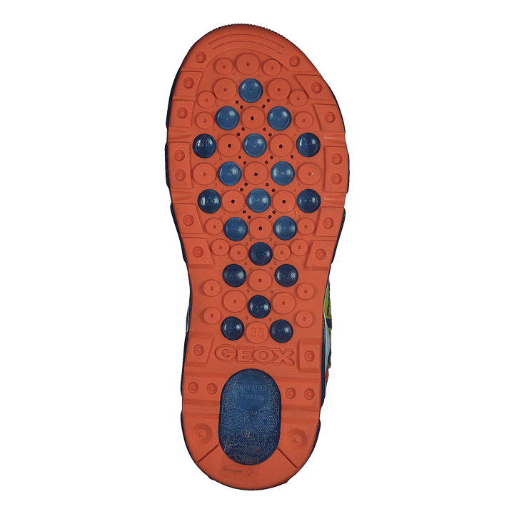 J Sandal Android Boy Royal/orange