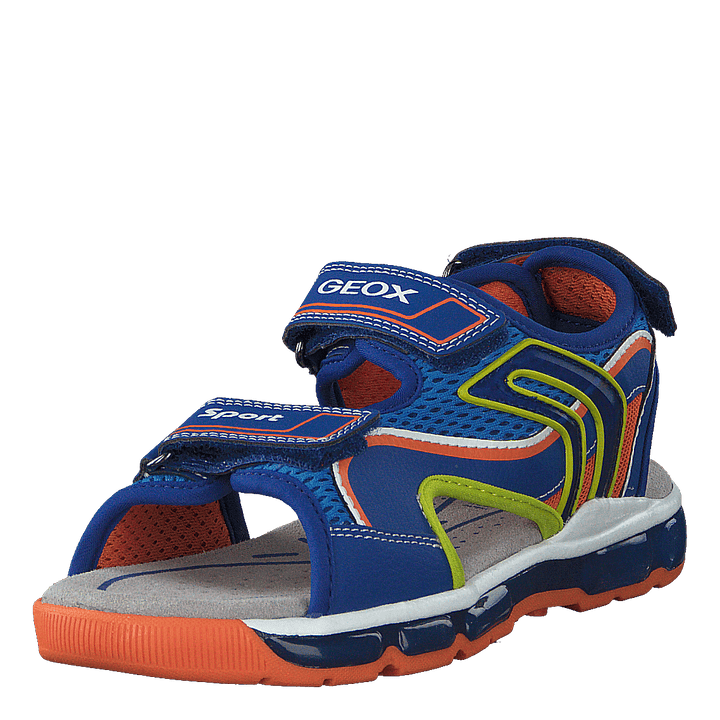 J Sandal Android Boy Royal/orange