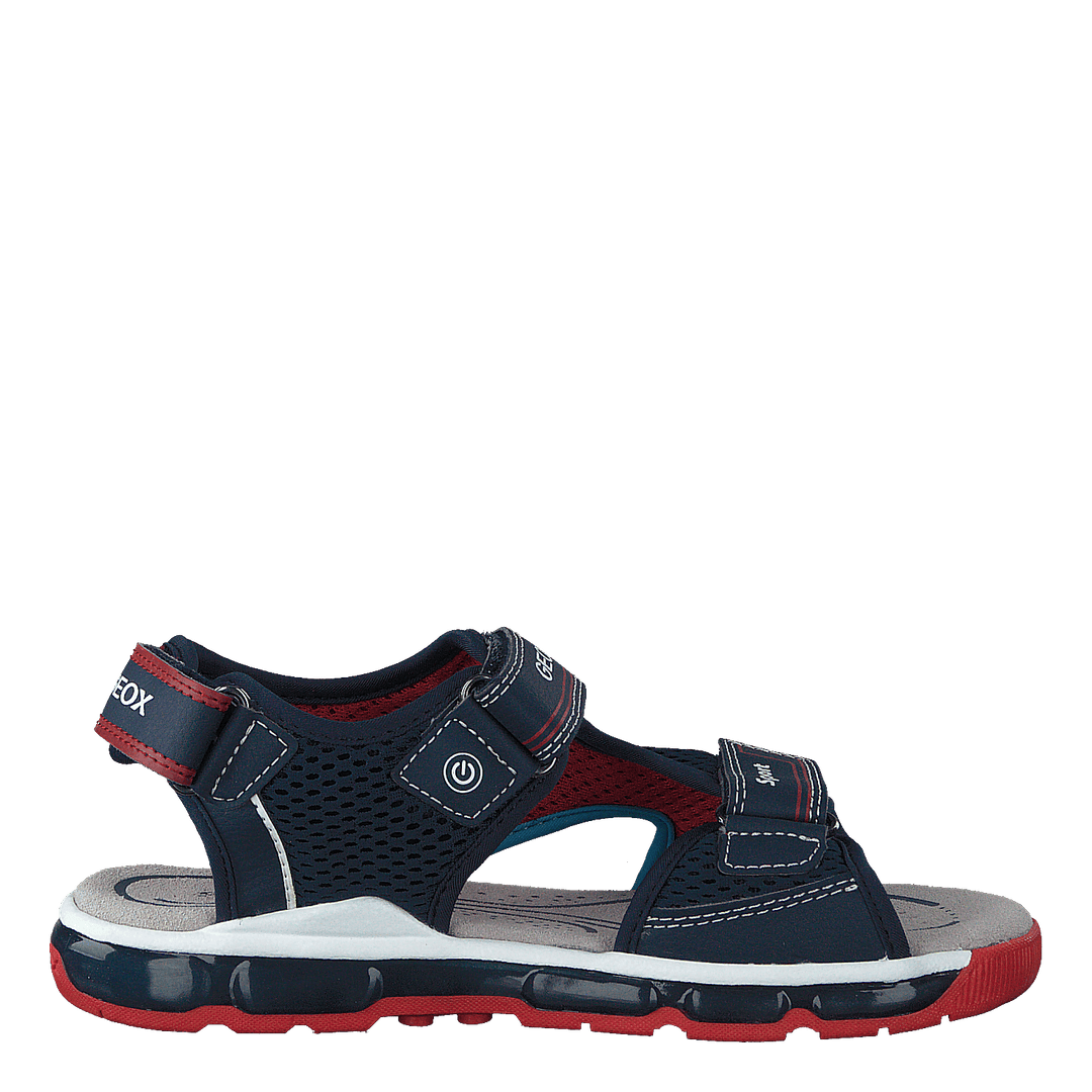 J Sandal Android Boy Navy/red
