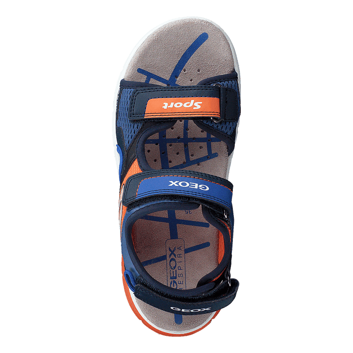 J Sandal Flexyper Boy Navy/orange