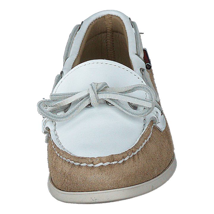 Nina Suede Lea W Ltbeige-white