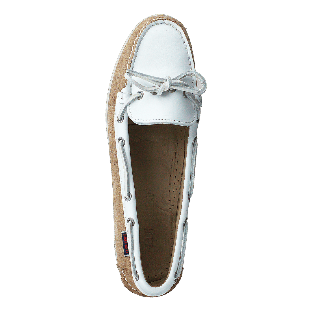 Nina Suede Lea W Ltbeige-white
