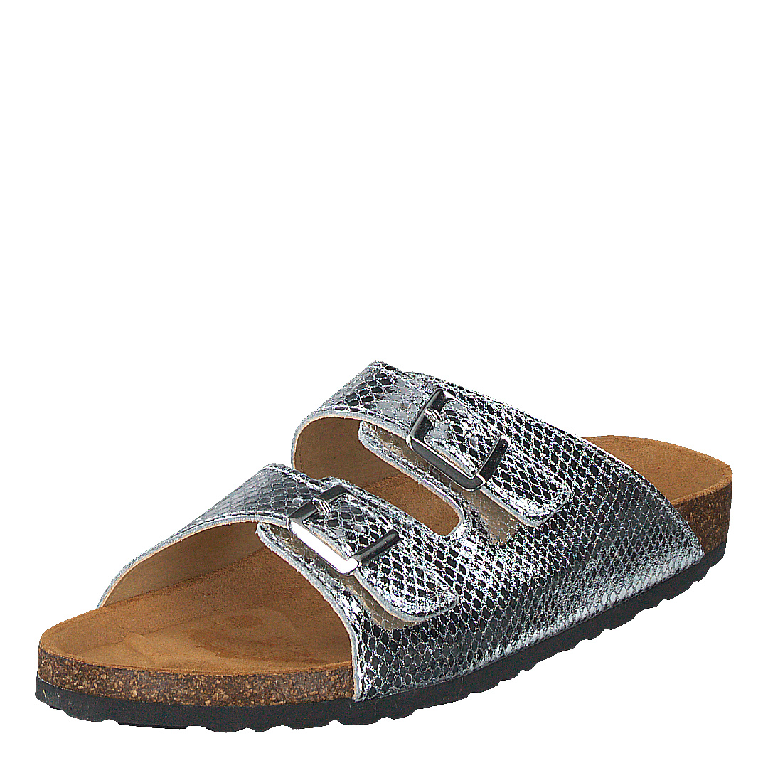 Biabetricia Buckle Sandal 918 Silver Snake