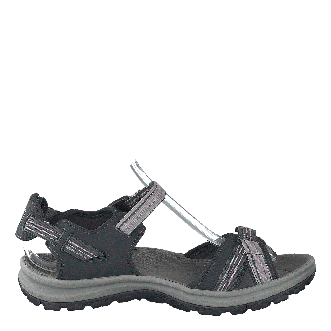 Terradora Ii Open Toe Sandal Dark Grey/dawn Pink