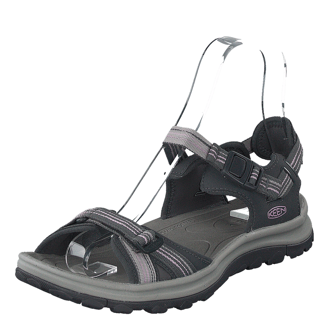 Terradora Ii Open Toe Sandal Dark Grey/dawn Pink