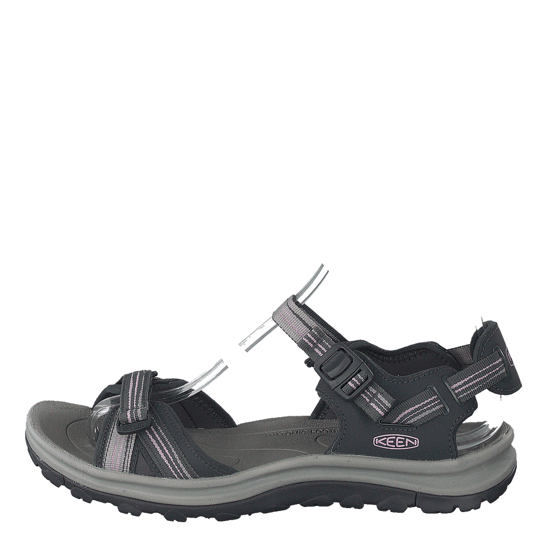 Terradora Ii Open Toe Sandal Dark Grey/dawn Pink