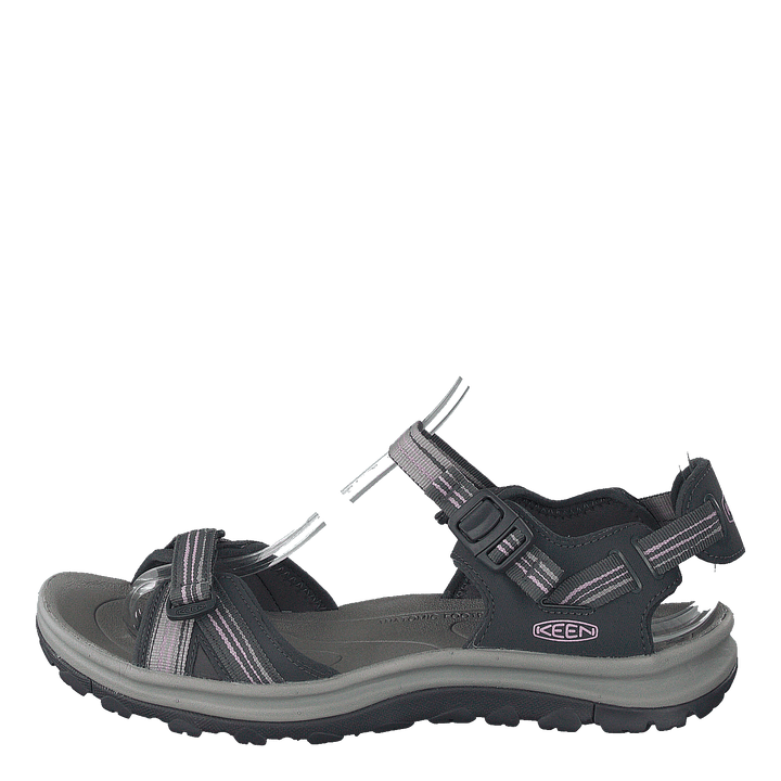 Terradora Ii Open Toe Sandal Dark Grey/dawn Pink