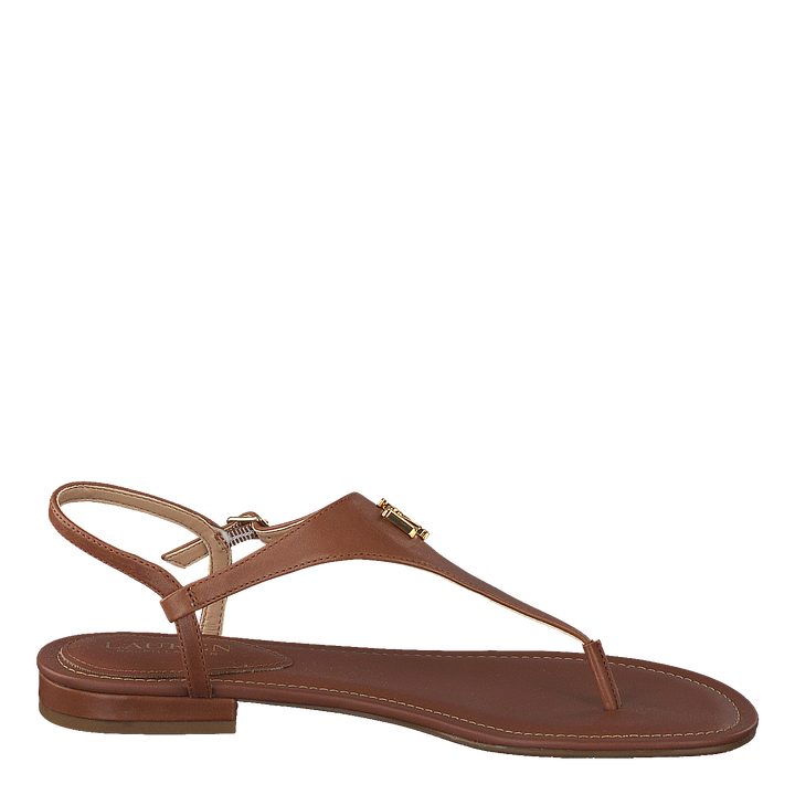 Ellington Burnished Leather Sandal Deep Saddle Tan