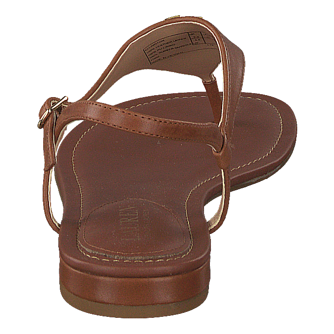 Ellington Burnished Leather Sandal Deep Saddle Tan