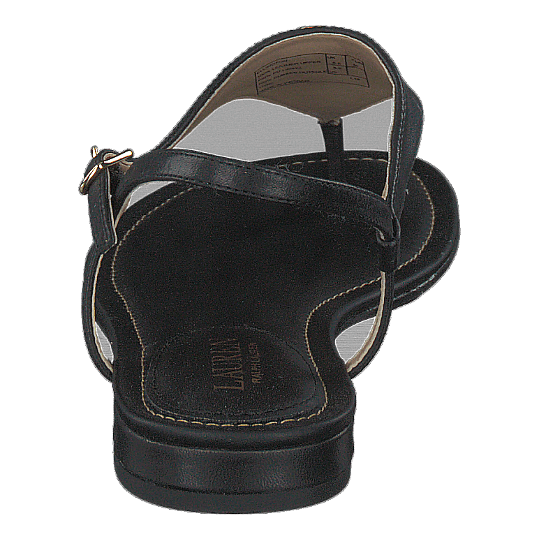 Ellington Burnished Leather Sandal Black