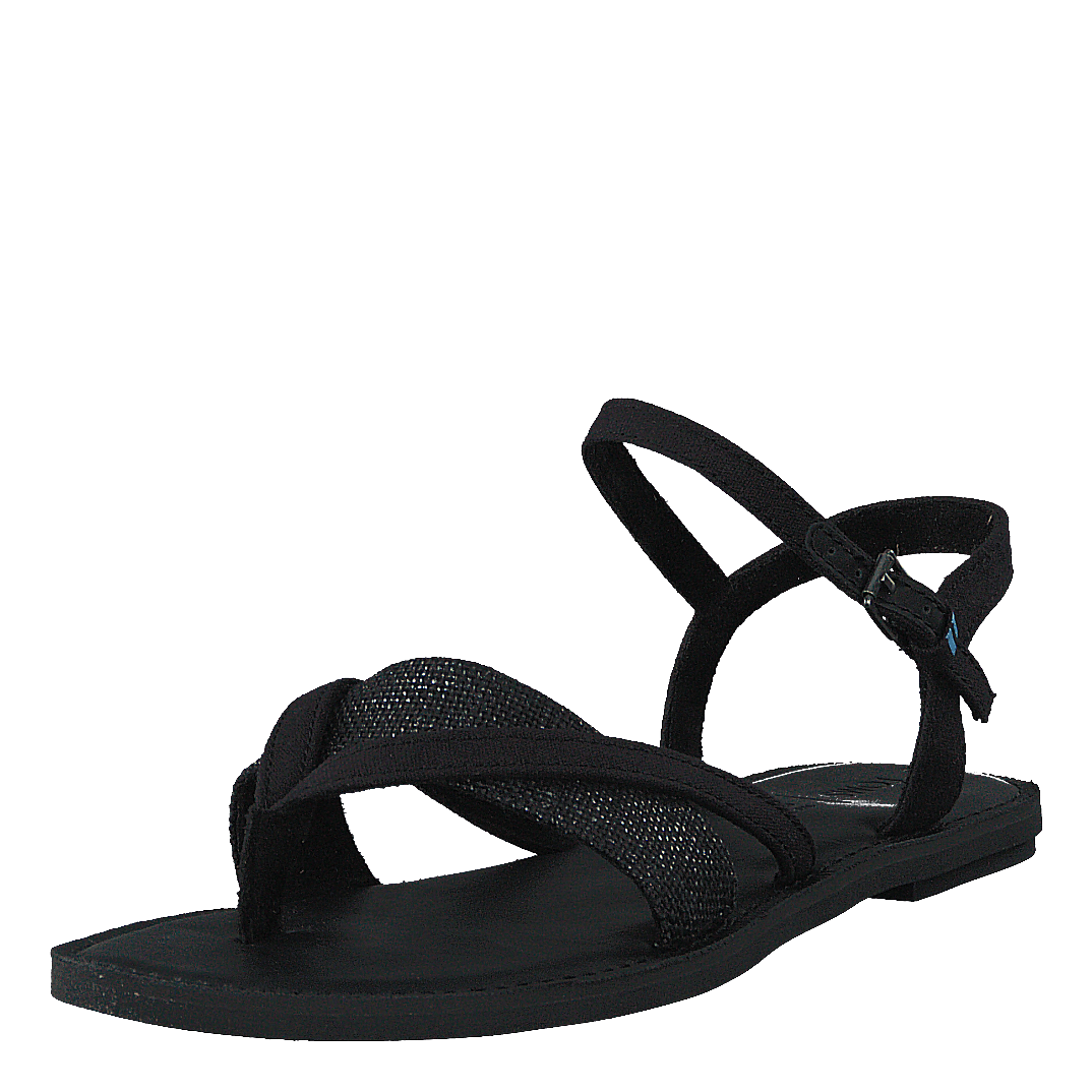 Blk Cvs/foil Woven Wm Lexie Sa Black