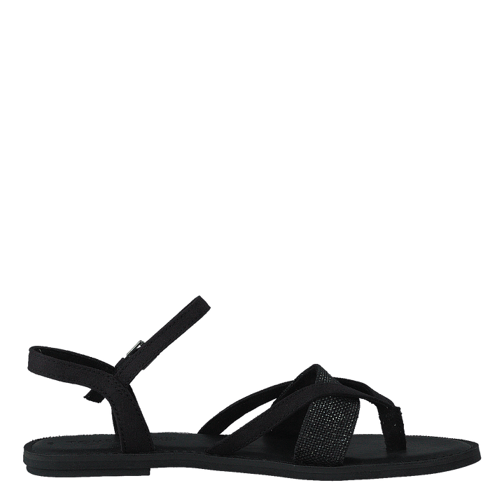 Blk Cvs/foil Woven Wm Lexie Sa Black