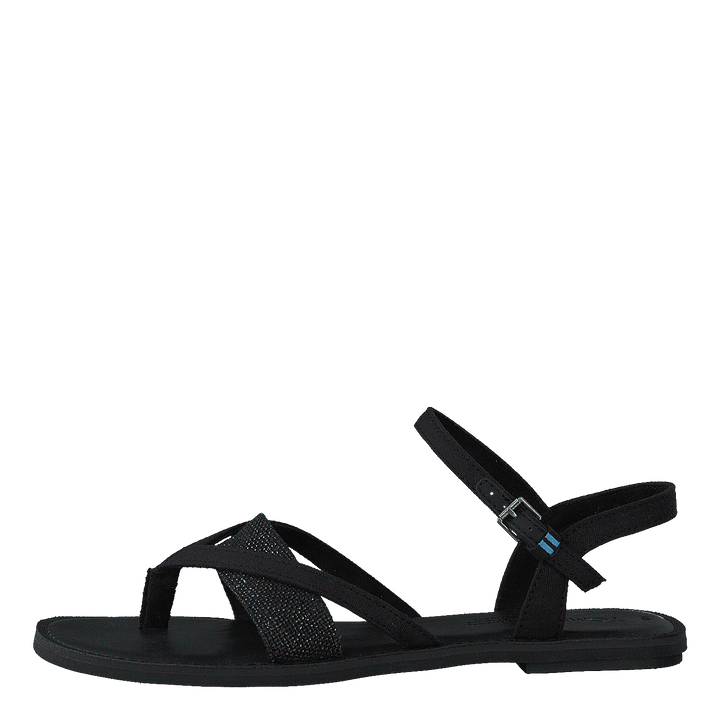 Blk Cvs/foil Woven Wm Lexie Sa Black