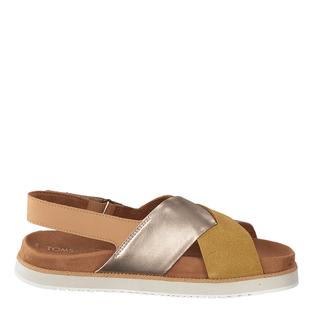 Amb Gld Suede/metall Wm Marisa Gold