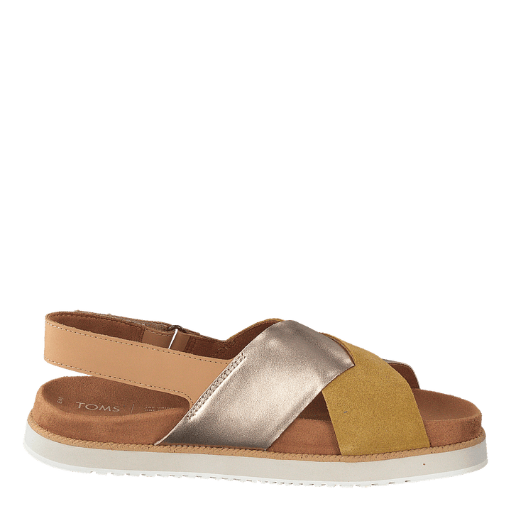 Amb Gld Suede/metall Wm Marisa Gold
