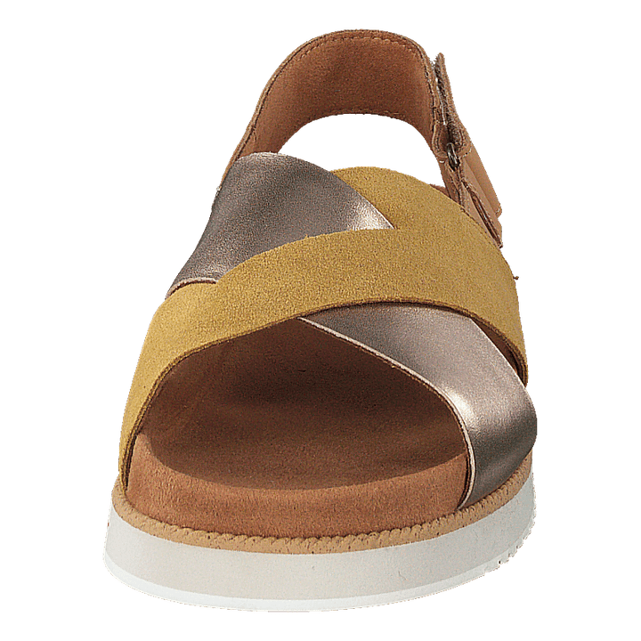 Amb Gld Suede/metall Wm Marisa Gold