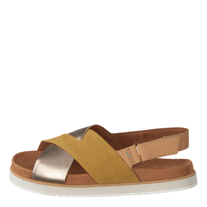 Amb Gld Suede/metall Wm Marisa Gold