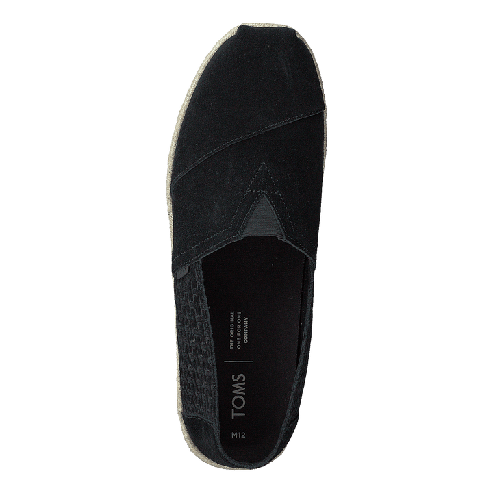 Black Suede Emb/rope Mn Alpr E Black
