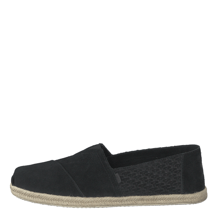 Black Suede Emb/rope Mn Alpr E Black