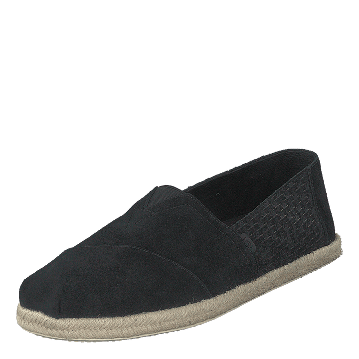 Black Suede Emb/rope Mn Alpr E Black