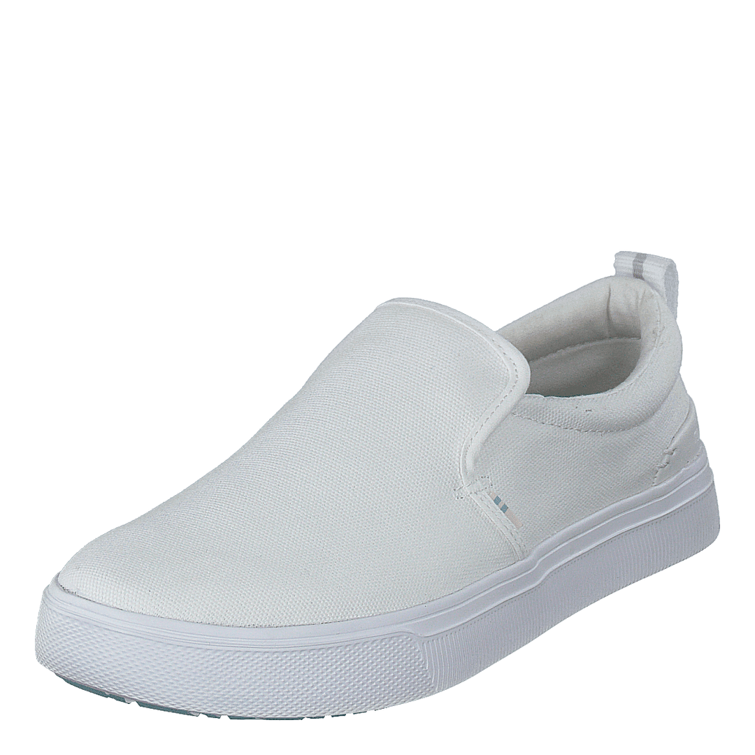 White Canvas Mn Trlt Slipon Ss White