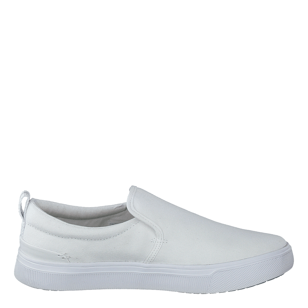 White Canvas Mn Trlt Slipon Ss White