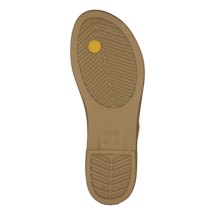 Tulum Toe Post Sandal Women Canary / Tan