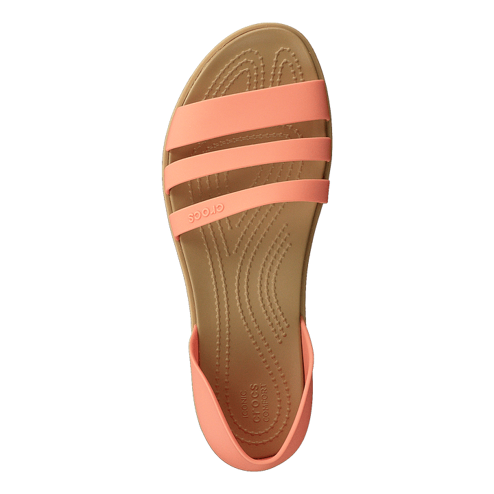 Crocs Tulum Open Flat W Grapefruit/tan