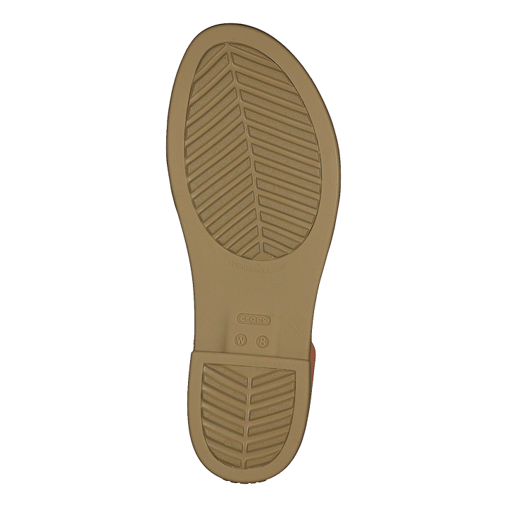 Crocs Tulum Open Flat W Grapefruit/tan