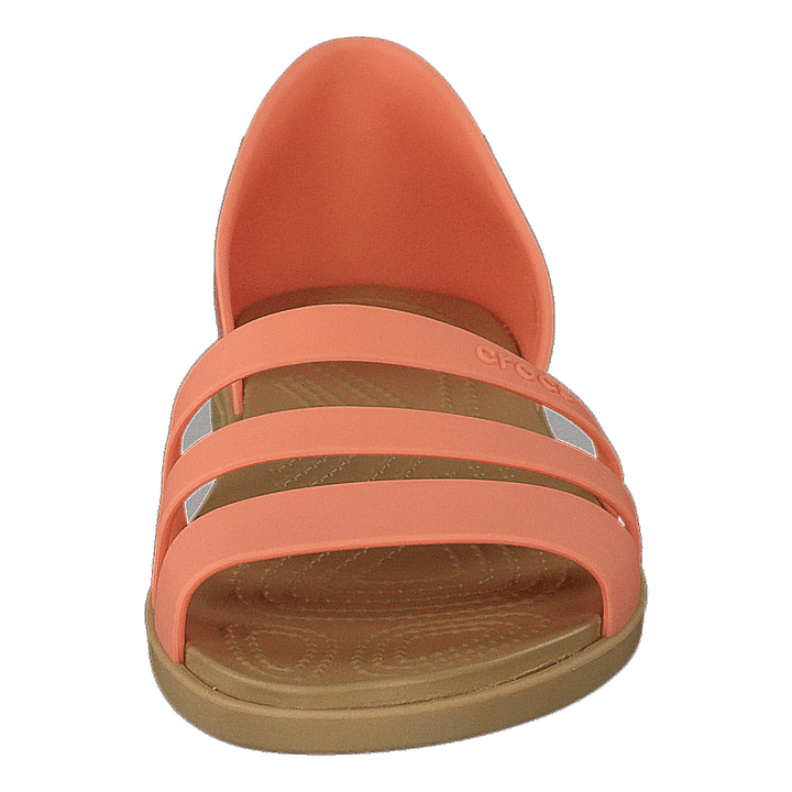 Crocs Tulum Open Flat W Grapefruit/tan